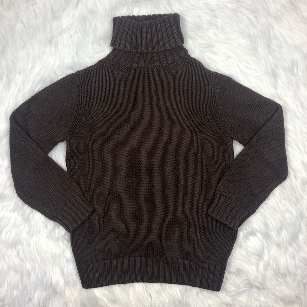 Sutton Studio Womens Sweater Brown Small